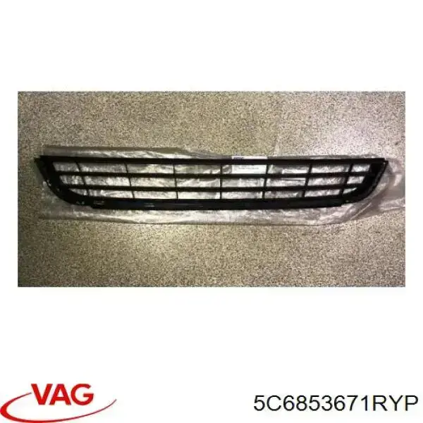 Решітка переднього бампера, центральна VAG 5C6853671RYP ціна, від 12.74 USD