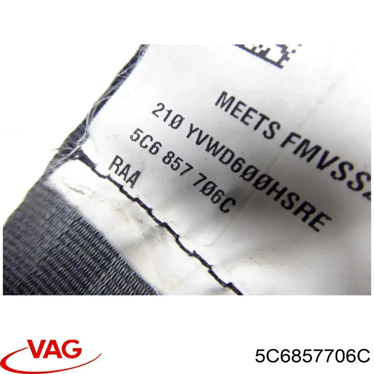 Пасок безпеки передній правий VAG 5C6857706C ціна, від 12.67 USD