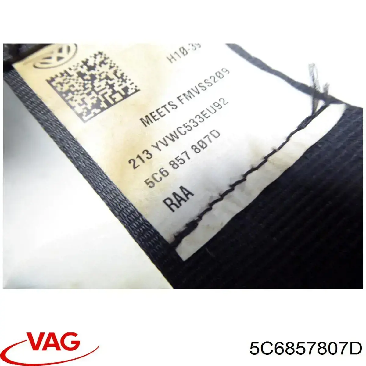 5C6857807D VAG Пасок безпеки задній центральний