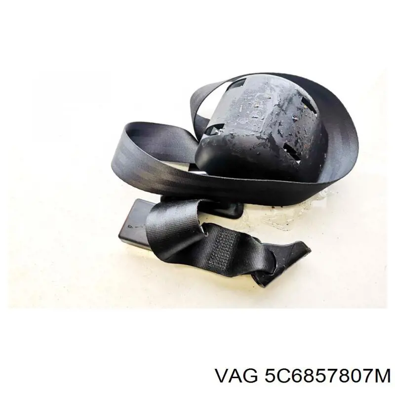 5C6857807M VAG Пасок безпеки задній центральний