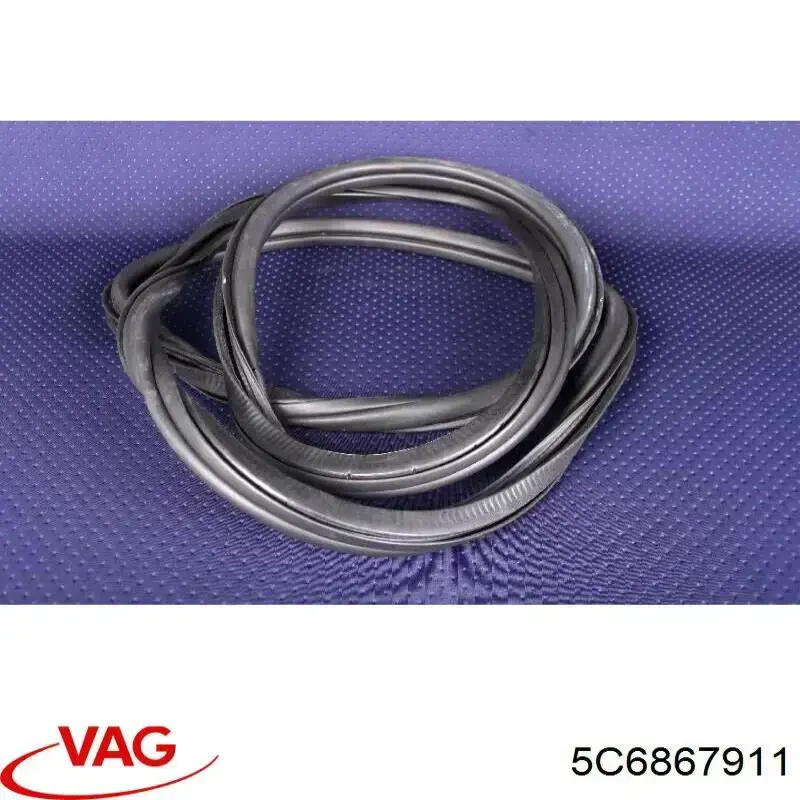 Ущільнювач двері передньої лівої (на двері) 5C6867911 VAG