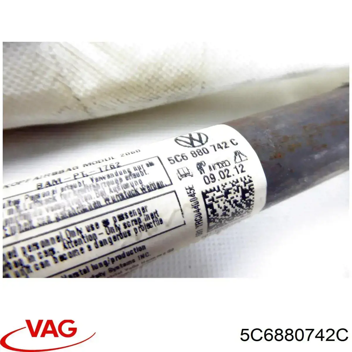 5C6880742C VAG Подушка безпеки, шторка бічна, права, AIRBAG