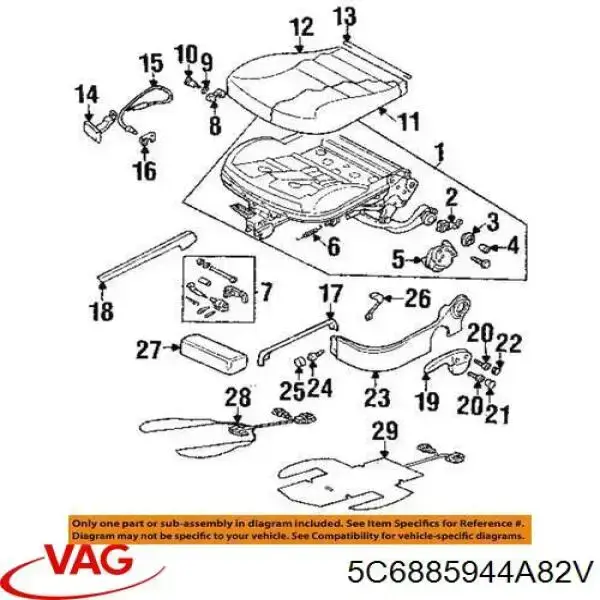  VAG 5C6885944A82V ціна, від 62.85 USD