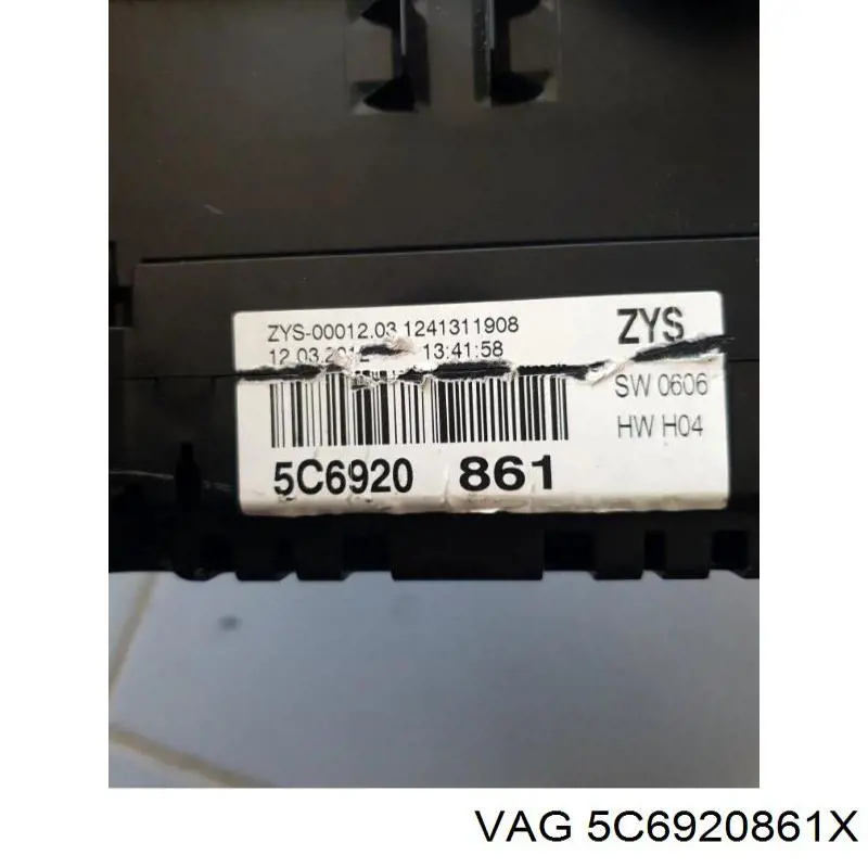щиток приладу VAG 5C6920861 ціна, від 574.07 USD