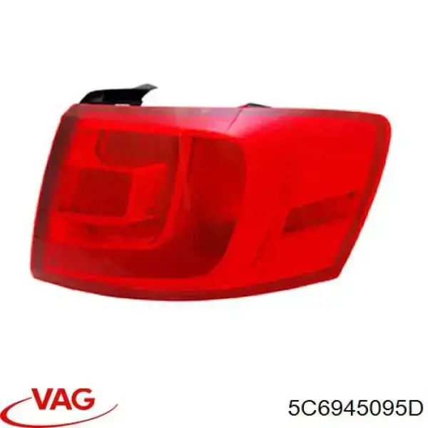 Задня ліва зовнішня фара VAG 5C6945095D ціна, від 46.78 USD