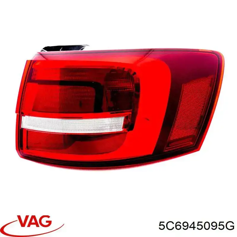 Задня ліва зовнішня фара VAG 5C6945095G ціна, від 228.59 USD