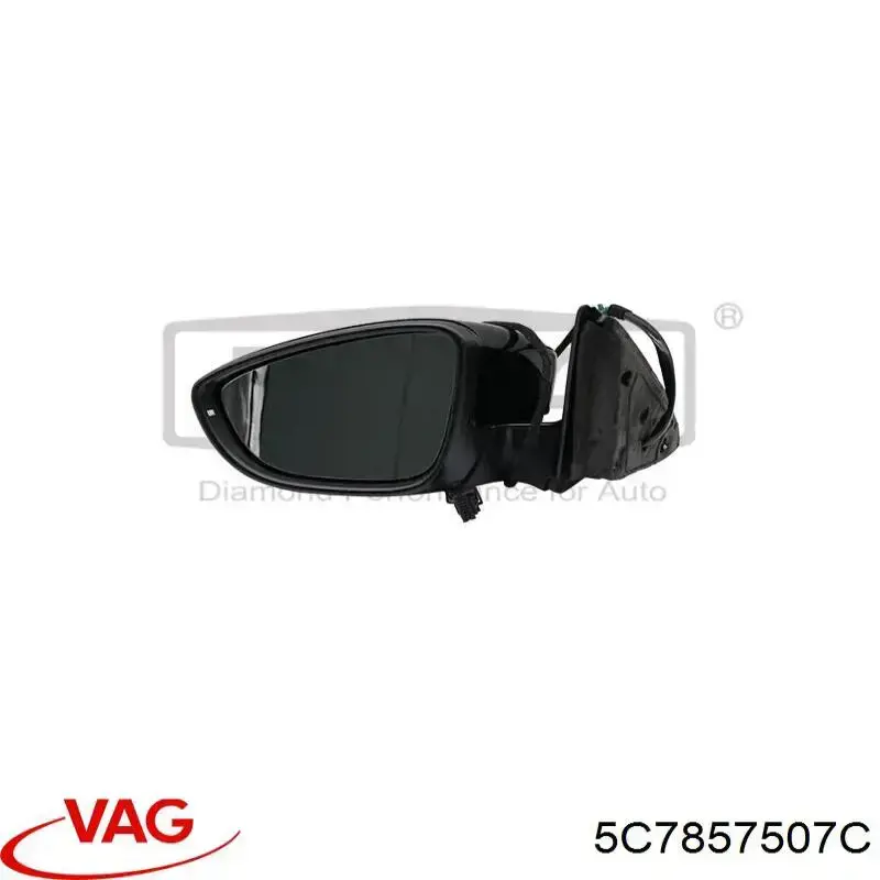 5C7857507C VAG Дзеркало заднього виду, ліве