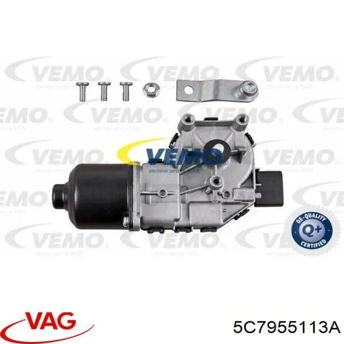 Купити 5C7955113A VAG Мотор двірника