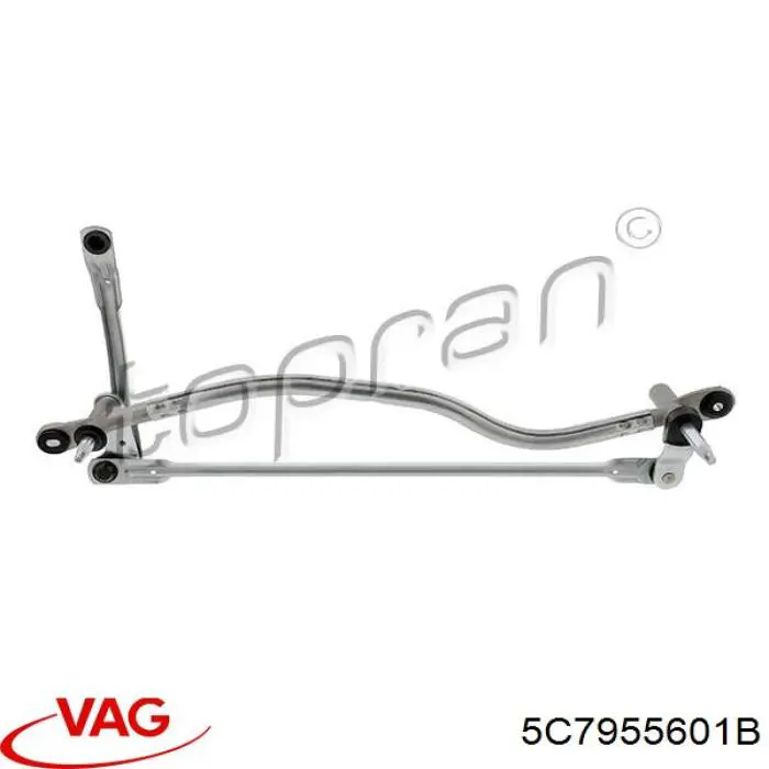 Трапеція щіток лобового скла VAG 5C7955601B ціна, від 63.35 USD