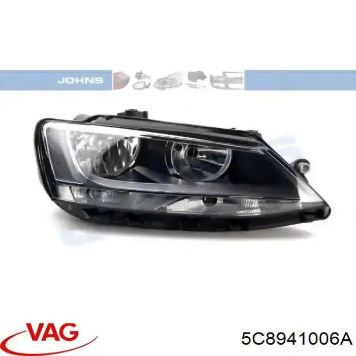 Купити 5C8941006A VAG Права блок фара
