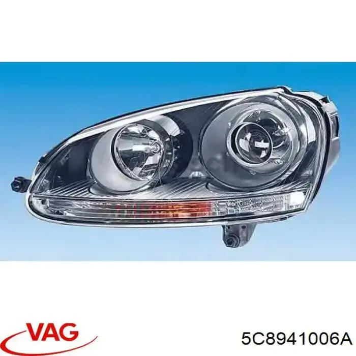 Фара правая VAG 5C8941006A ціна, від 602.48 USD