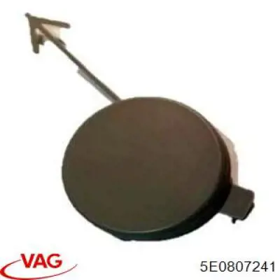 5E0807241 VAG заглушка бампера буксирувального гака, передня