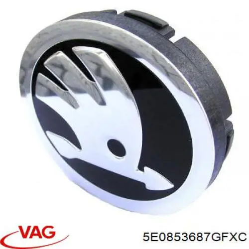 5E0853687GFXC VAG Емблема кришки багажника, фірмовий значок