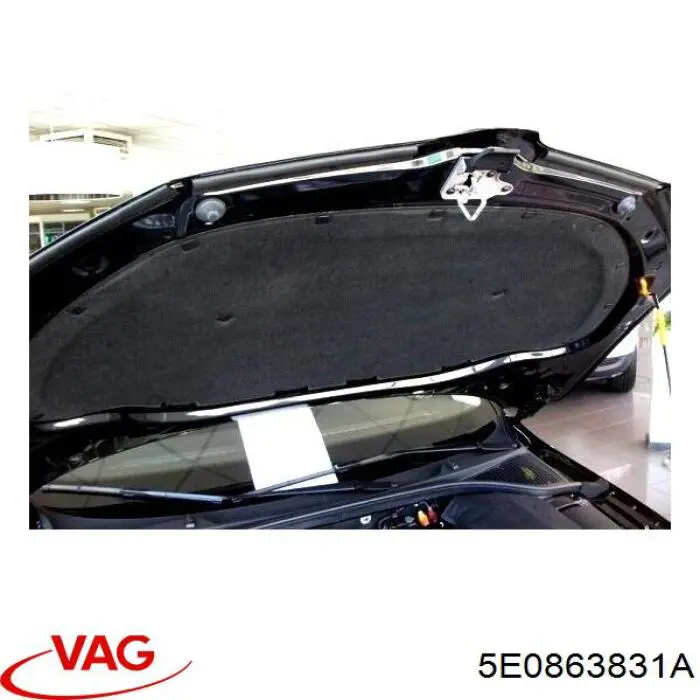 Шумоізоляція капота 5E0863831A VAG