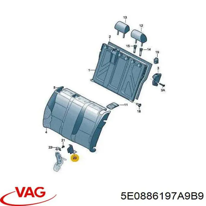 Купити 5E0886197A9B9 VAG 