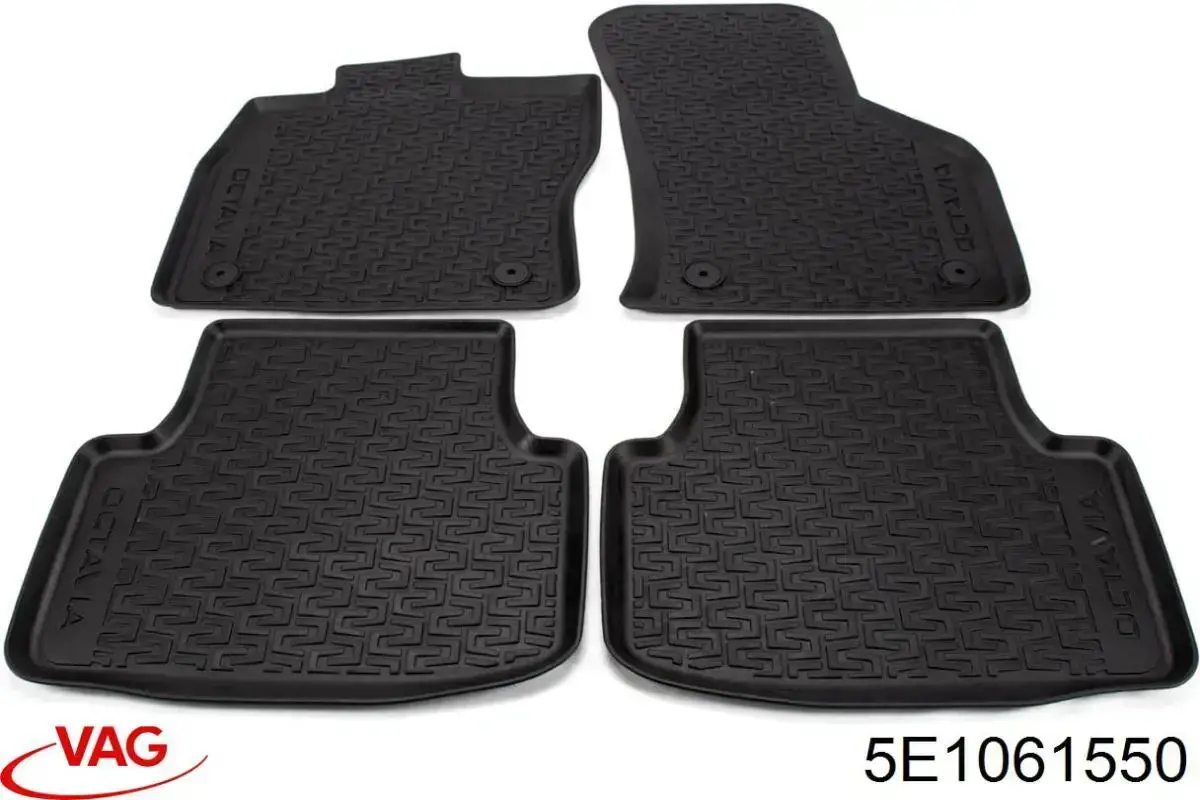 5E1061550 VAG килимок передні + задні, комплект на авто