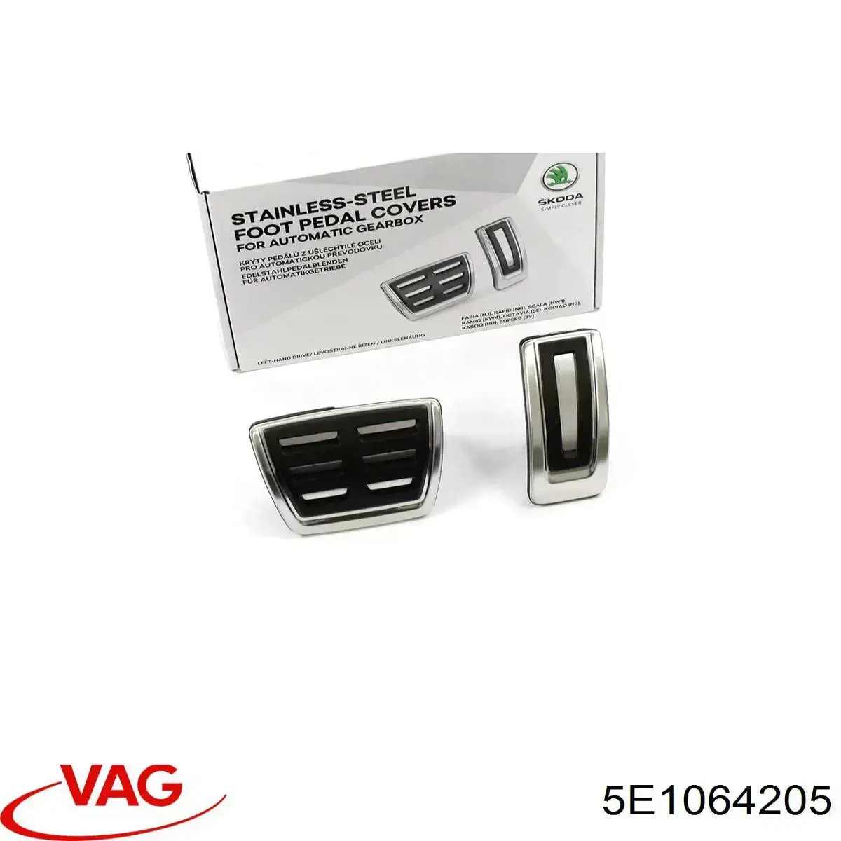 Накладка педалей, комплект VAG 5E1064205 ціна, від 31.57 USD