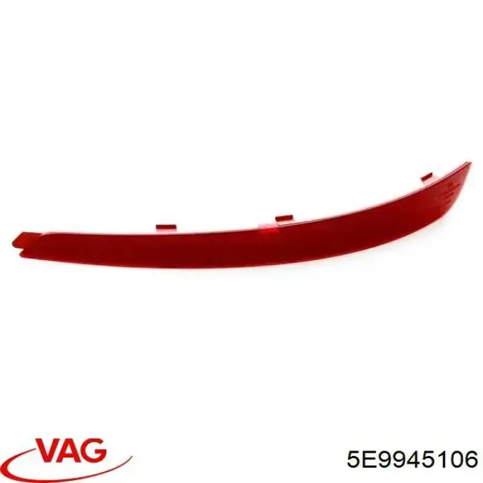 Катафот (відбивач) заднього бампера, правий ZSD1607R Signeda