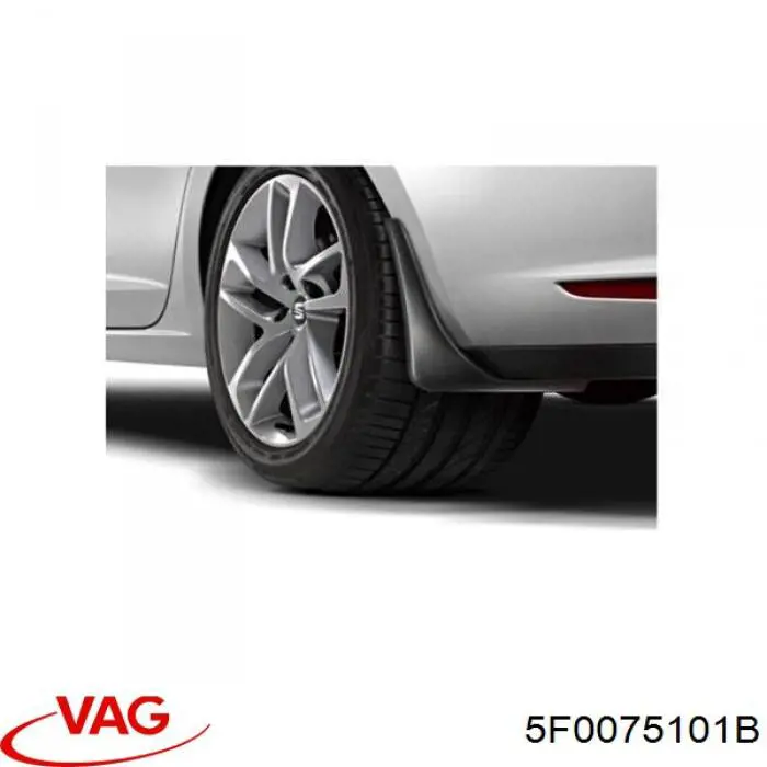 5F0075101B VAG Бризковики задні, комплект