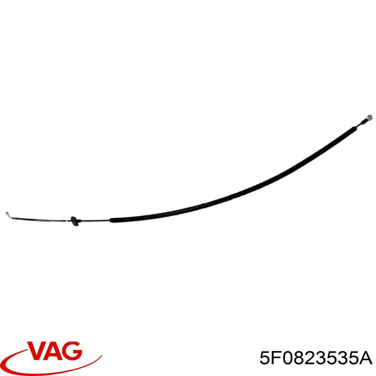 Трос відкриття капота, задній VAG 5F0823535B ціна, від 16.38 USD