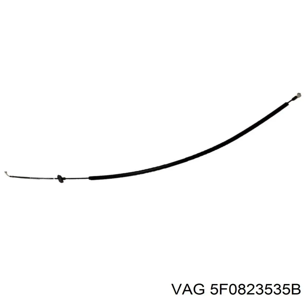 5F0823535B VAG Трос відкриття капота, задній