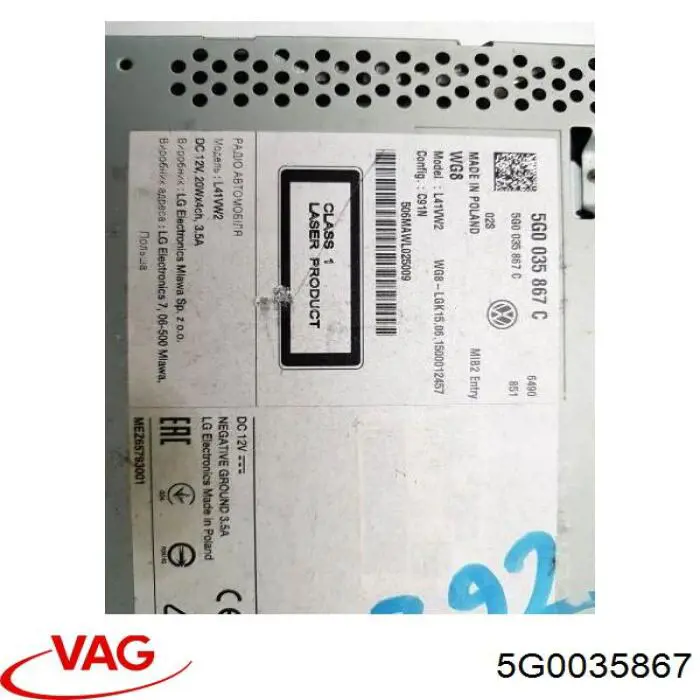 5G0035867 VAG 