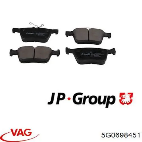Задні дискові колодки VAG 5G0698451