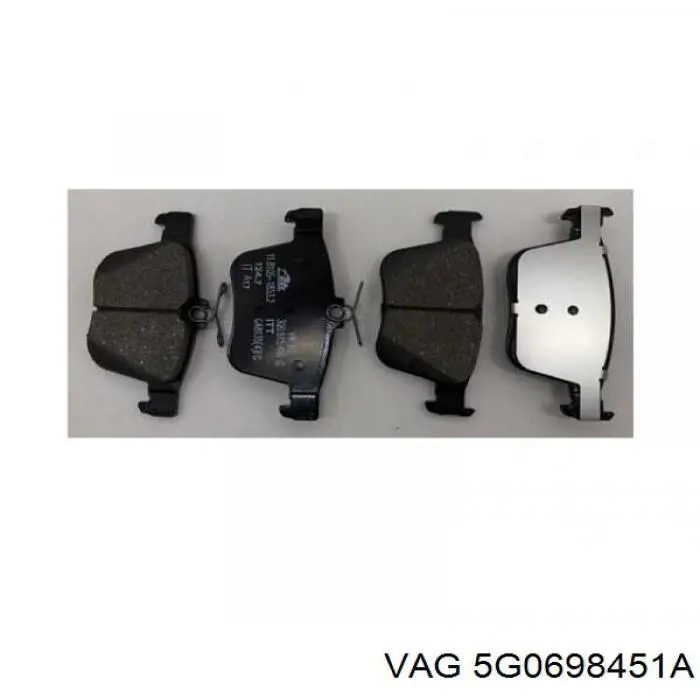 Купити 5G0698451A VAG Задні колодки