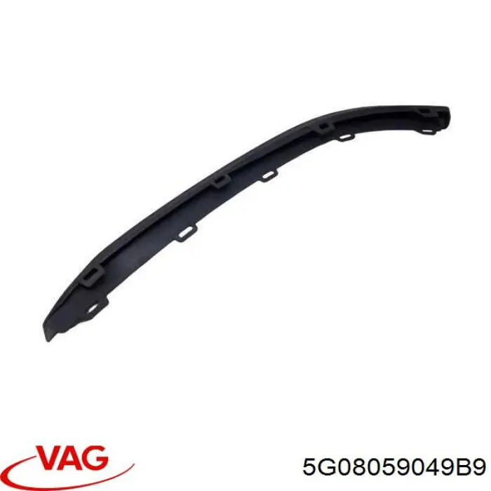 5G08059049B9 VAG Спойлер переднього бампера, правий