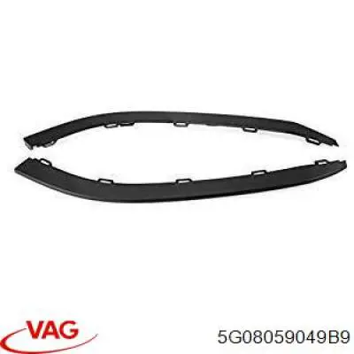 Спойлер переднього бампера, правий 5G08059049B9 VAG