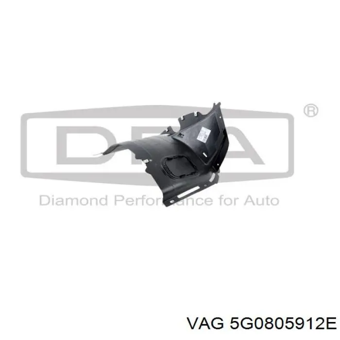 Купити 5G0805912E VAG Підкрилок переднього крила, правий передній