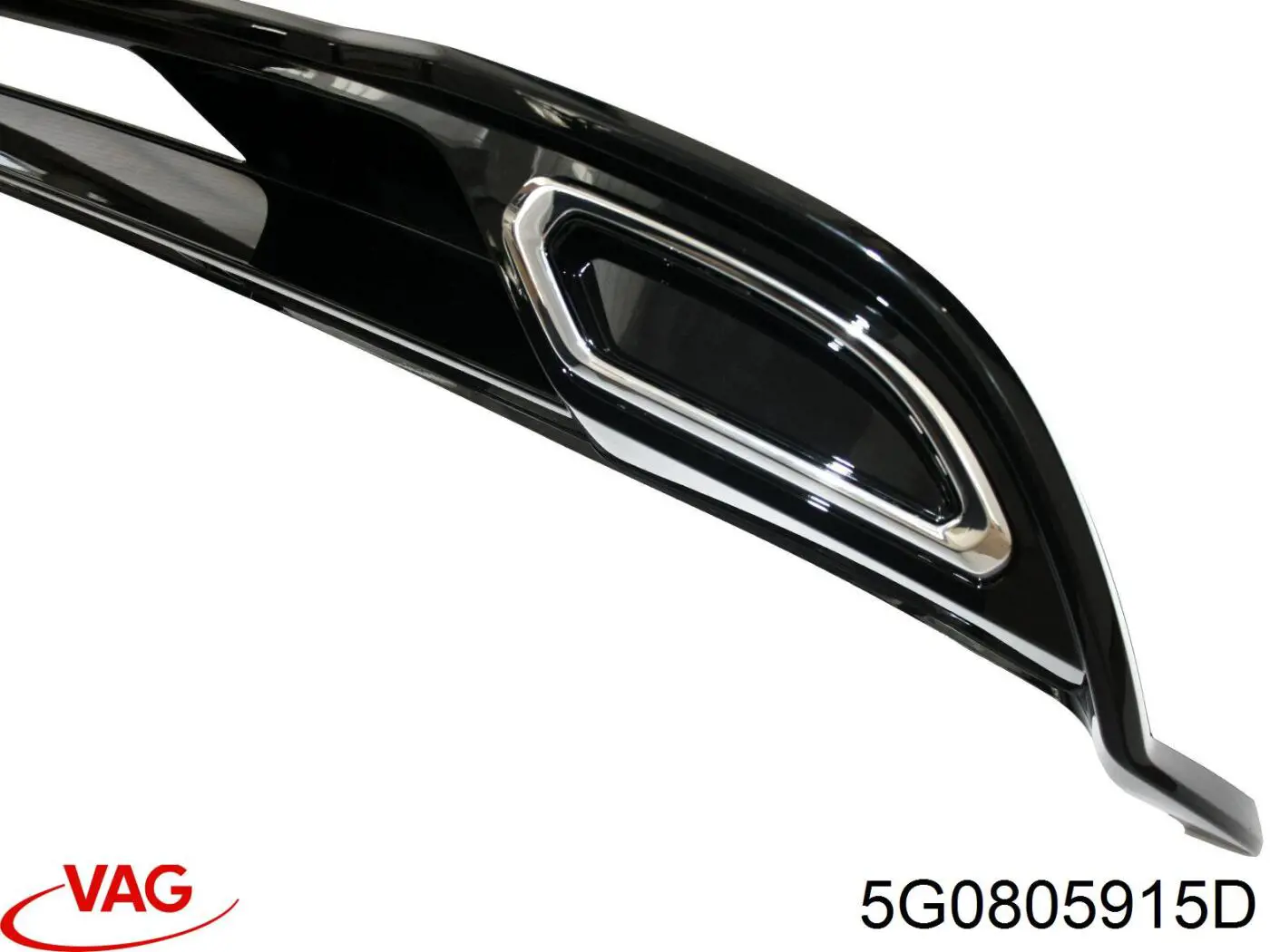 Купити 5G0805915D9B9 VAG Спойлер переднього бампера
