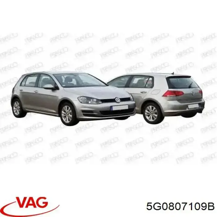Купити 5G0807109B VAG Буфер бампера переднього