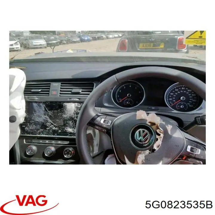 Трос відкриття капота, задній 5G0823535B VAG