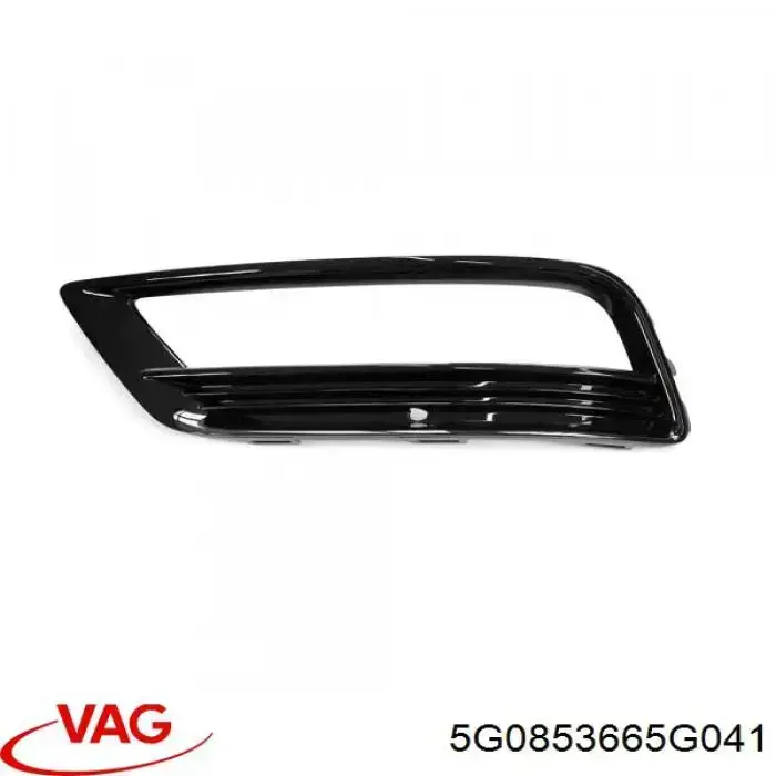 Купити 5G0853665G041 VAG Заглушка, решітка протитуманних фар бампера переднього, ліва