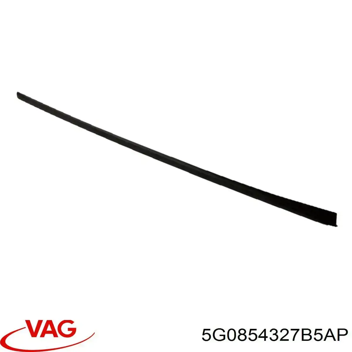 5G0854327B5AP VAG Лівий молдинг вітрового скла