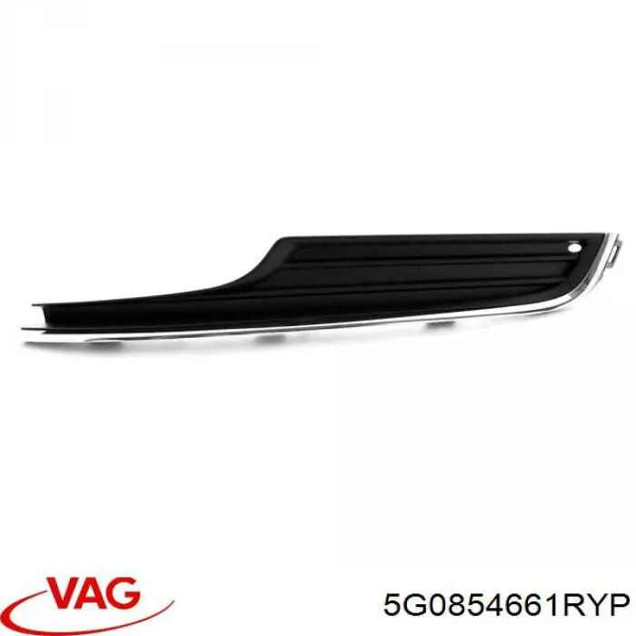 Решітка переднього бампера, ліва VAG 5G0854661RYP ціна, від 7.45 USD