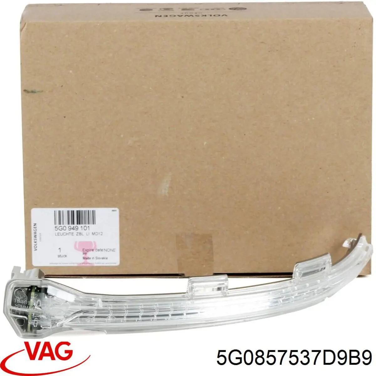 Купити 5G0857537D9B9 VAG Накладка/кришка дзеркала заднього виду, ліва