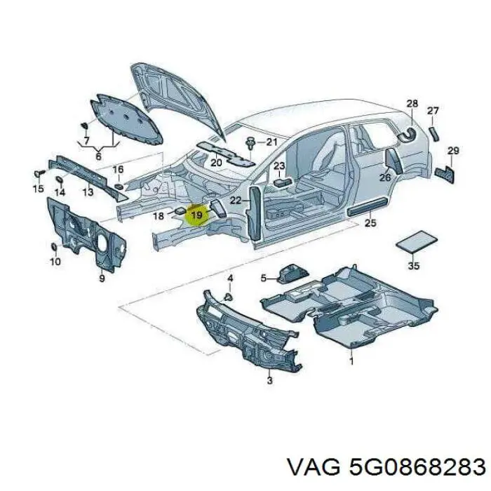  VAG 5G0868283A ціна, від 8.64 USD