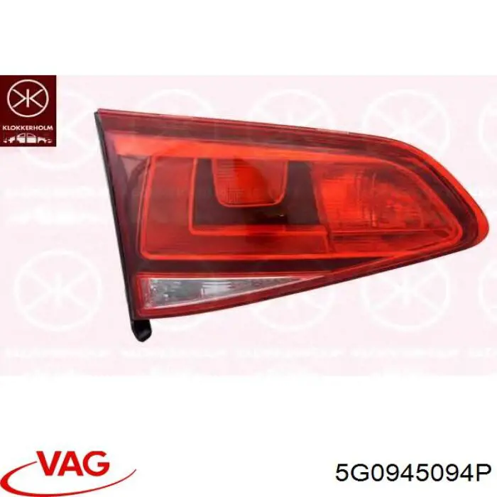 Купити 5G0945094P VAG Ліхтар задній внутрішній правий