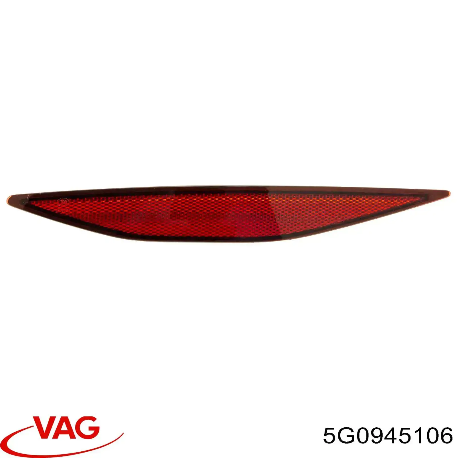 5G0945106 VAG Відбивач бампера заднього правий