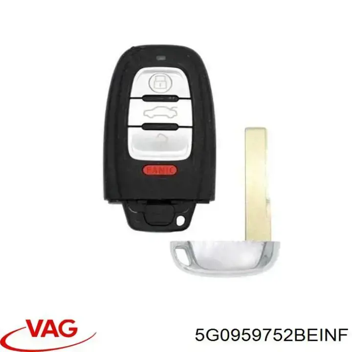 Купити 5G0959752BEINF VAG Ключ замка запалювання