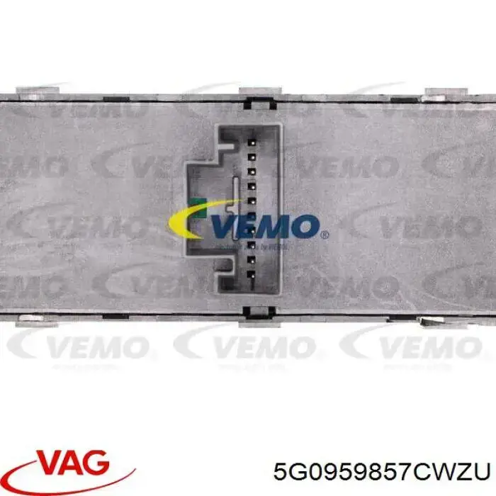5G0959857CWZU VAG кнопковий блок керування склопідіймачами передній лівий