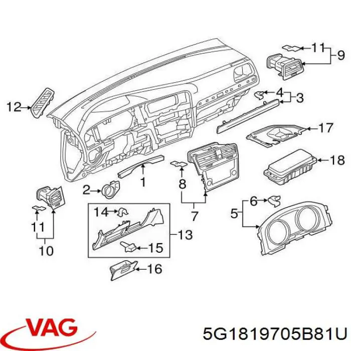5G1819705B81U VAG 