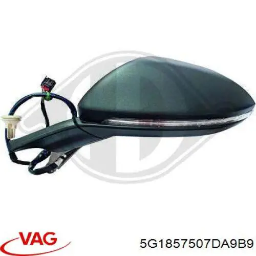 Купити 5G1857507DA9B9 VAG Корпус дзеркала заднього виду, лівого