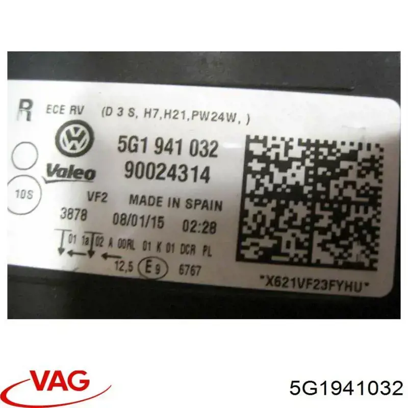 Фара правая VALEO 044924 ціна, від 296.21 USD