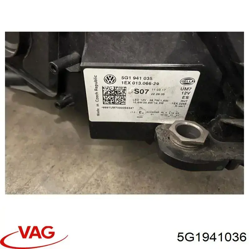 Фара передня права HELLA 1EX013924301