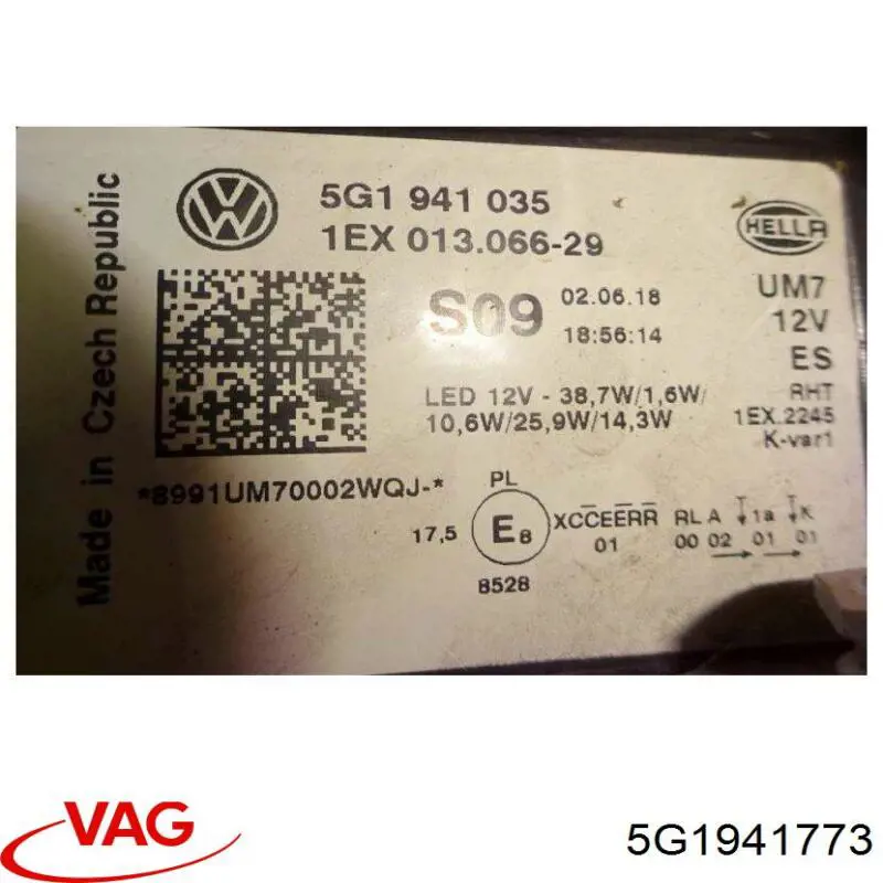 Фара ліва 1EX013924291 HELLA