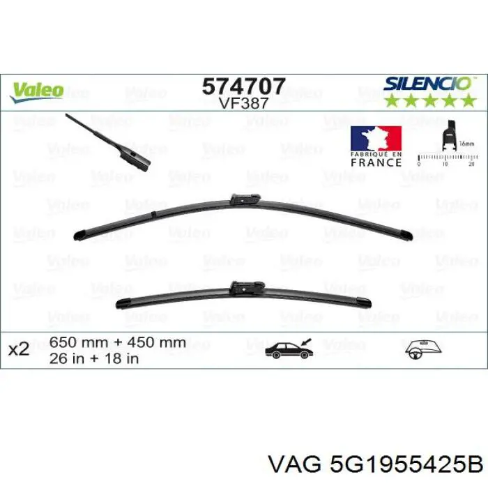 Купити 5G1955425B VAG Безконтактні двірники