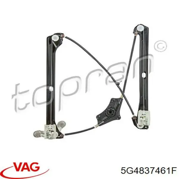Купити 5G4837461F VAG Механізм стеклопідйомника водійських дверей